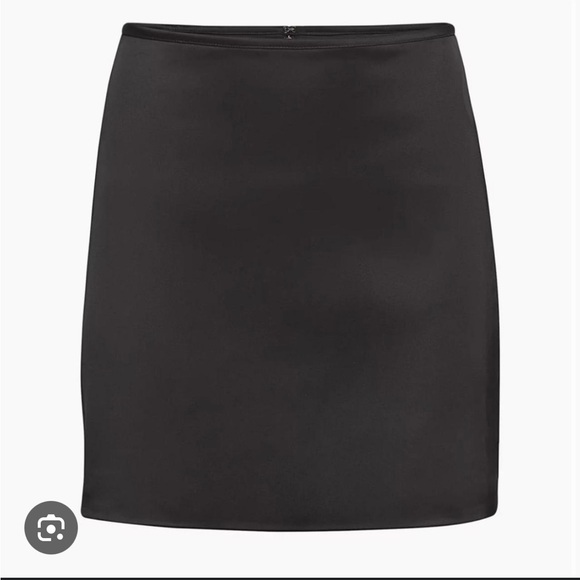 Black Wilfred Tavern satin mini skirt - Picture 10 of 14